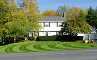 Intensive striping is a mowing effect that's currently quite popular. However, it's difficult to achieve unless a lawn is mowed high and contains a relatively high percentage of perennial ryegrass.